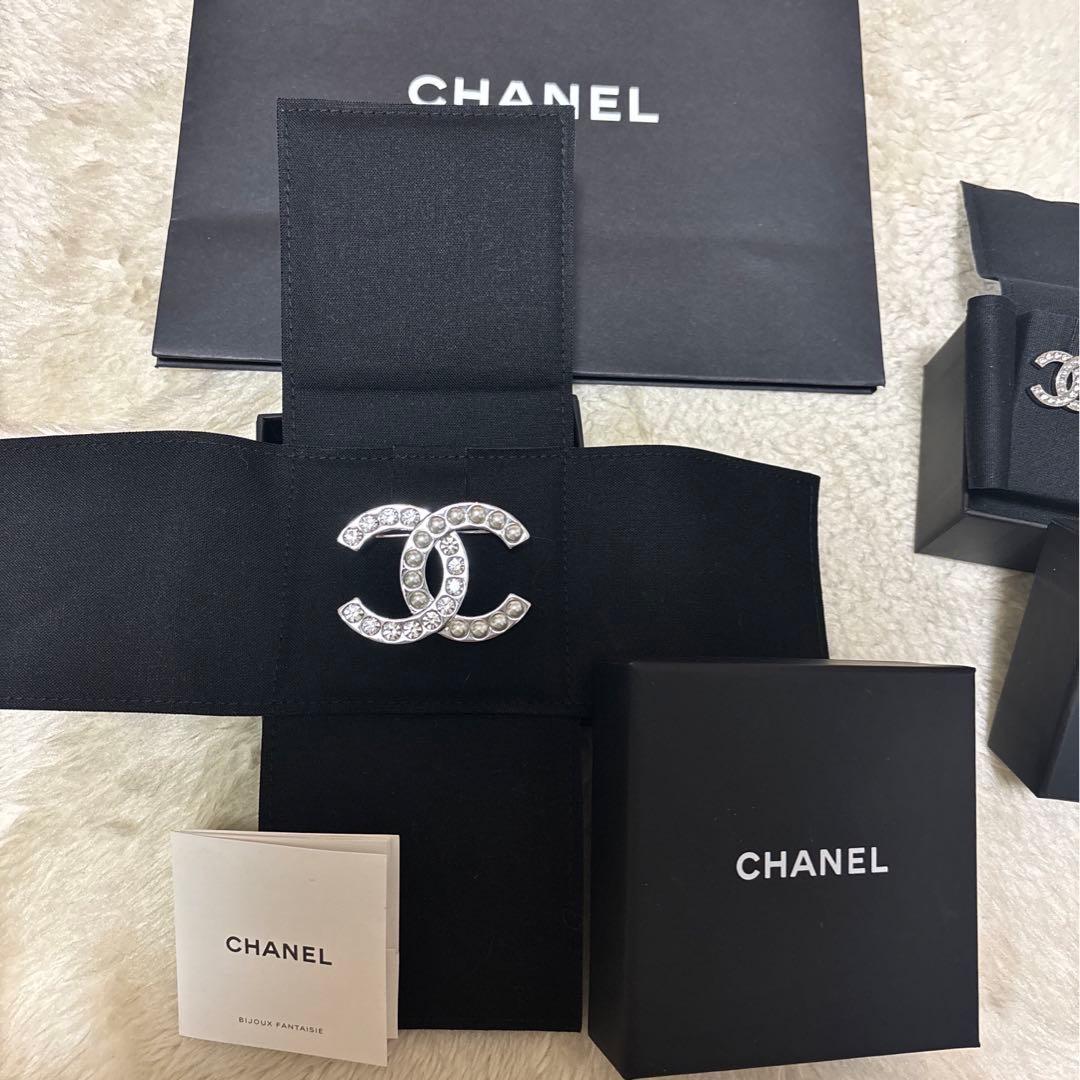 シャネル2026秋冬 最新作 現行品 パール&ストーン ブローチ 新品未使用