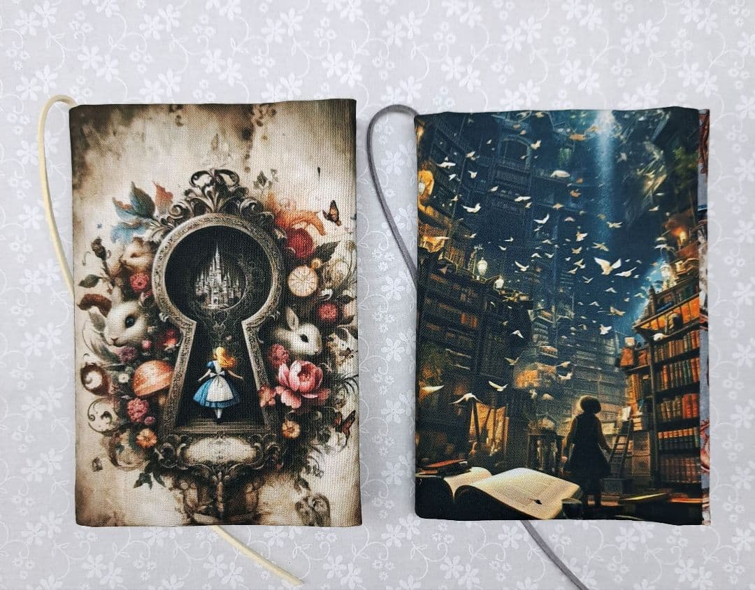 ayumi③ブックカバー、フラット ポーチ