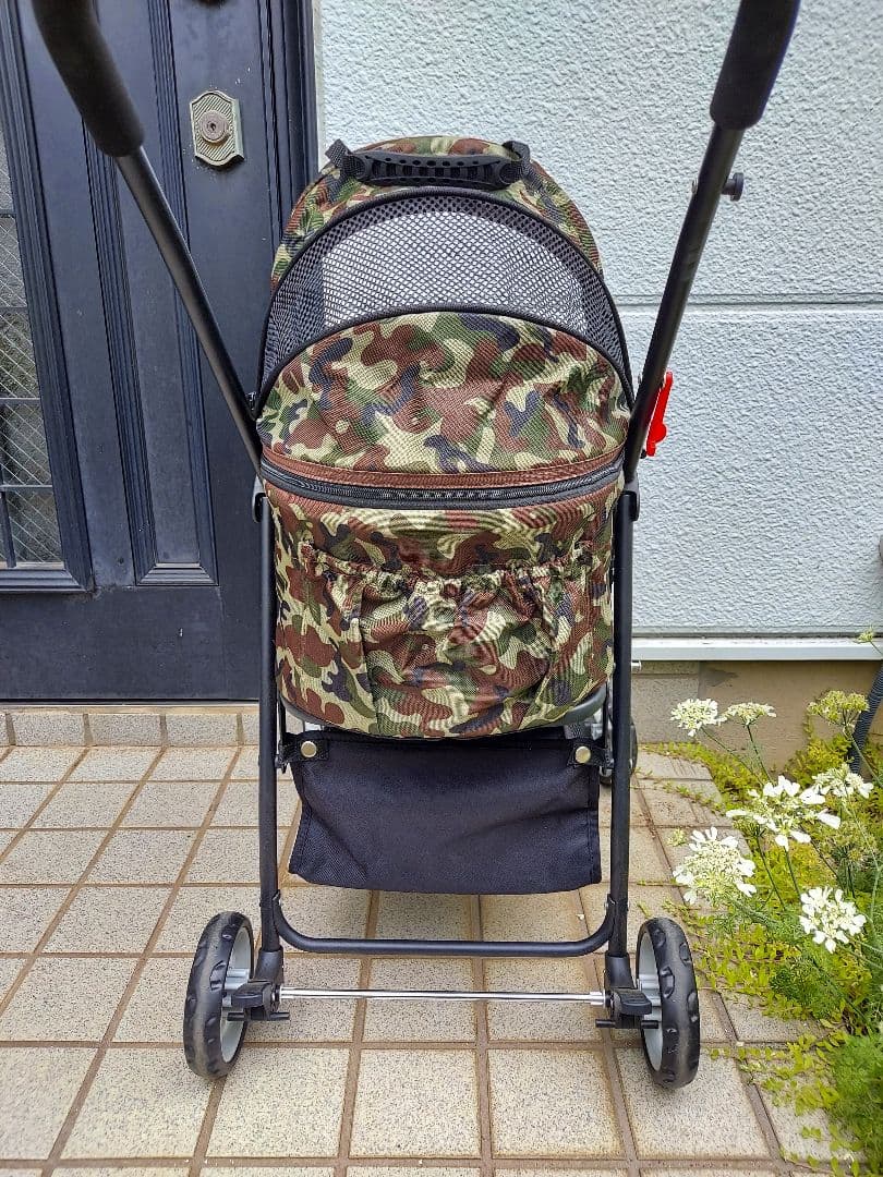 迷彩ペットカート(バスケット取り外し式)