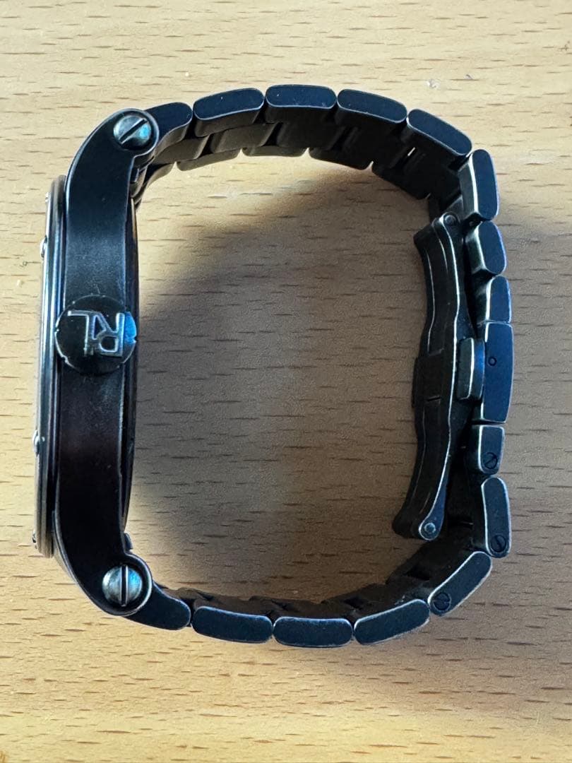 ☆付属品完備45mm超美品RL67サファリビンテージステンレスベルト☆