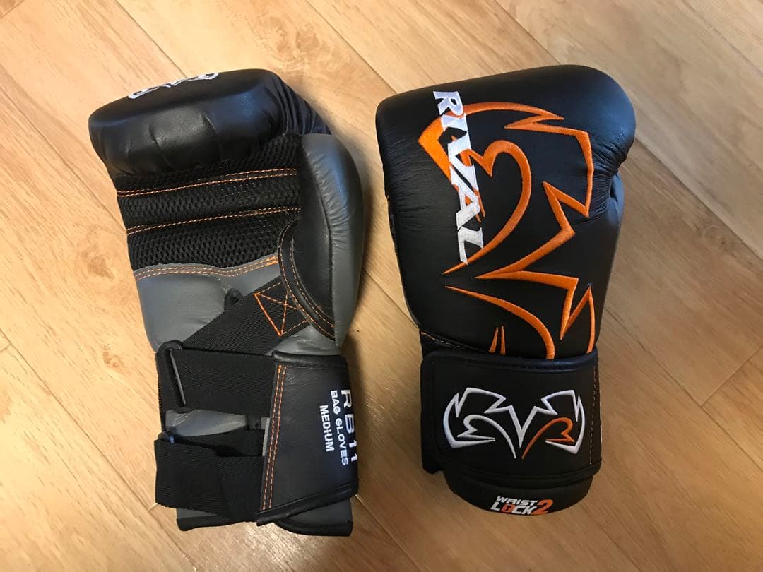 RIVAL RFX-2 RB11 ボクシンググローブ Mサイズ 黒/オレンジ