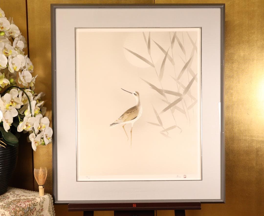 【真作】 BK289　上村淳之 「 月明 」 107/150　リト　高島屋美術部