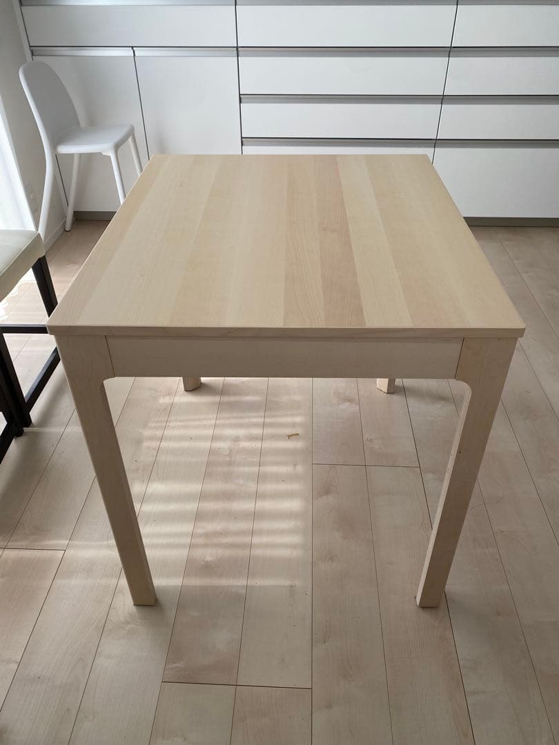 【美品】IKEA EKEDALEN エーケダーレン 伸長式テーブルバーチ