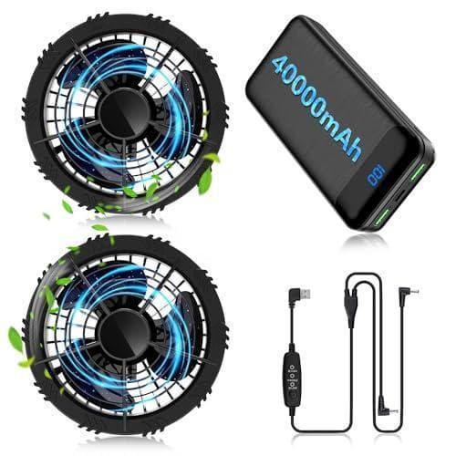 空調作業服 ファンバッテリーセット 40000mAh大容量