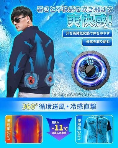 空調作業服 ファンバッテリーセット 40000mAh大容量