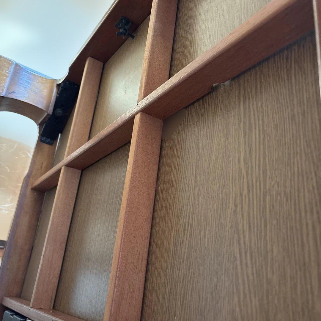 木製彫刻入り　家具調こたつ