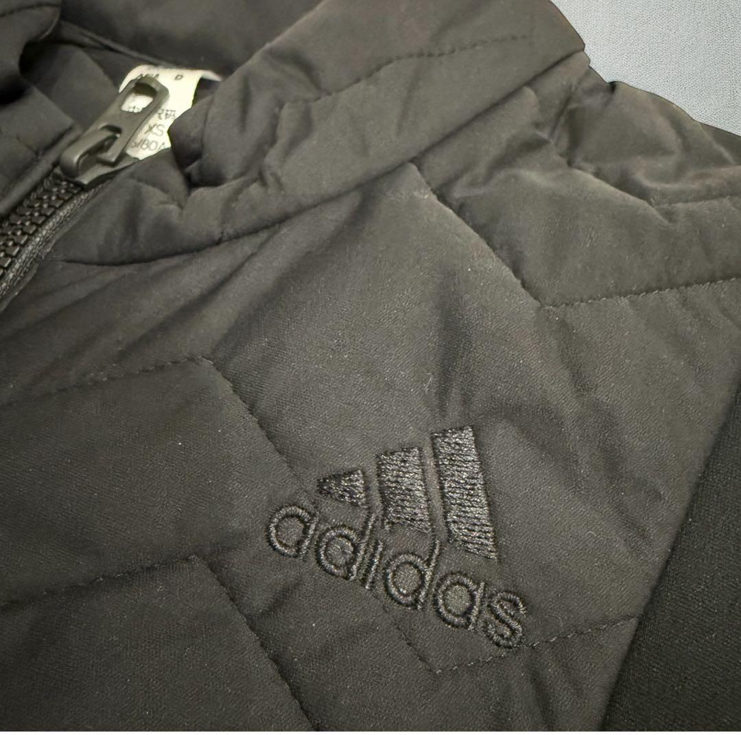 adidas 中綿ベスト×スカート セットアップ XS 黒 ゴルフ 防寒