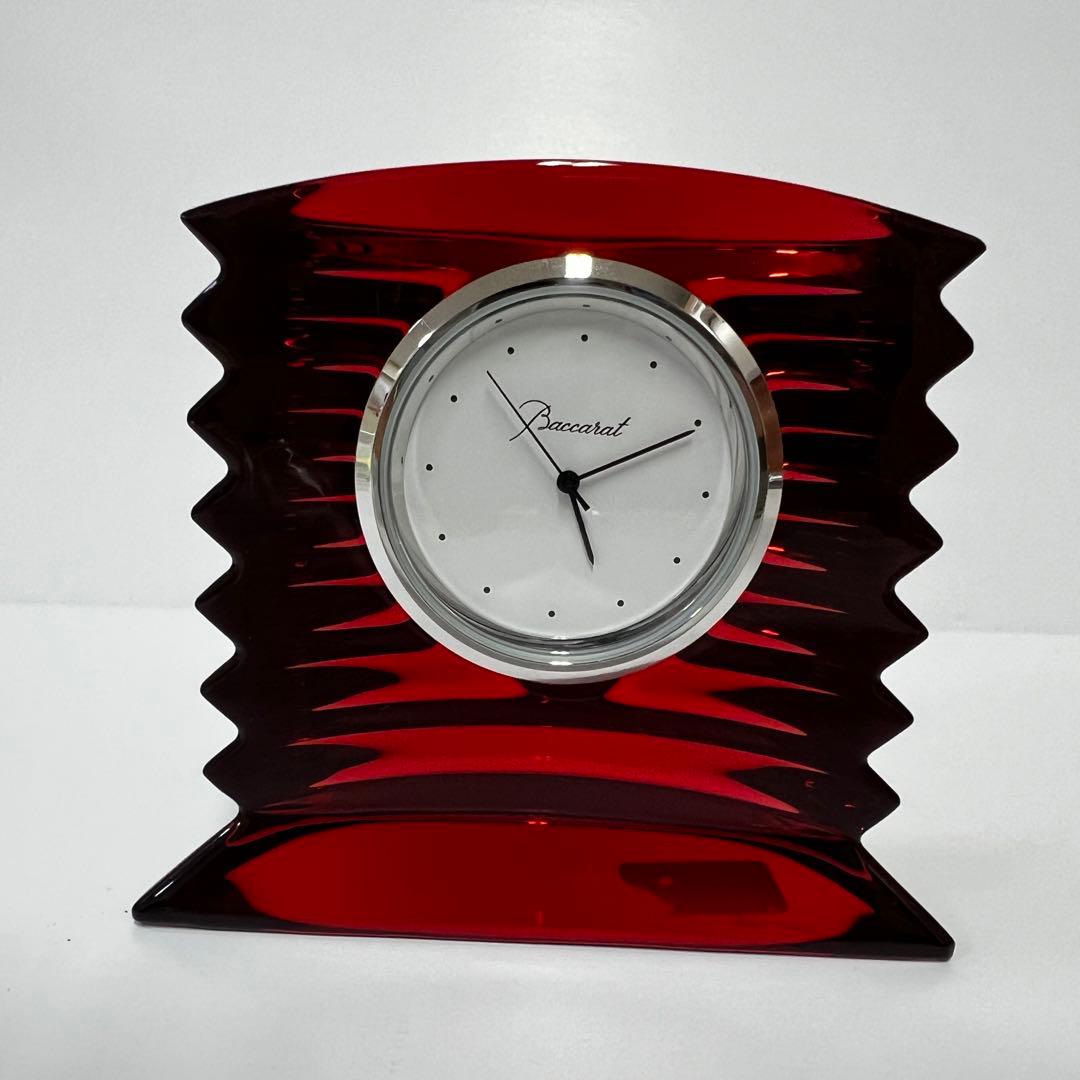 Baccarat バカラ ラランド クロック 置時計 レッド