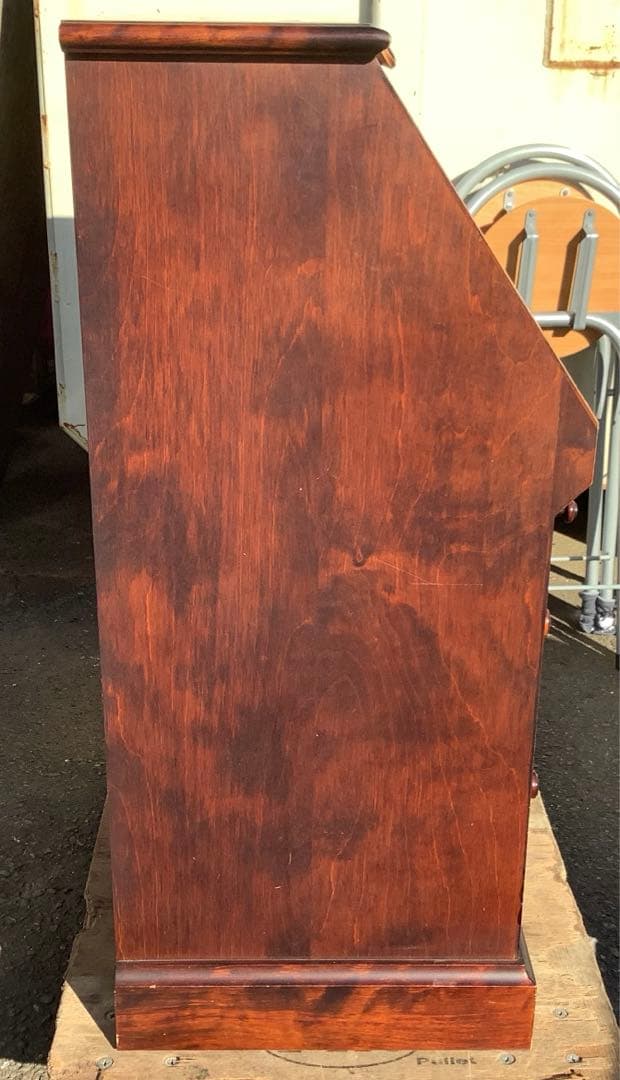 北海民芸 和光 ライティングビューロー ライティングデスク アンティーク 樺材