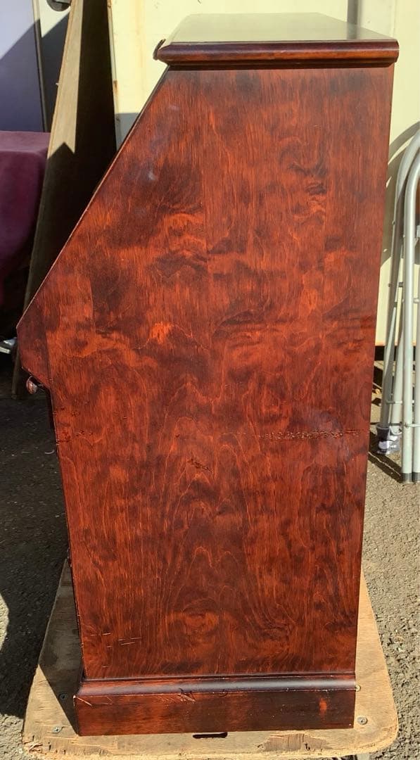 北海民芸 和光 ライティングビューロー ライティングデスク アンティーク 樺材