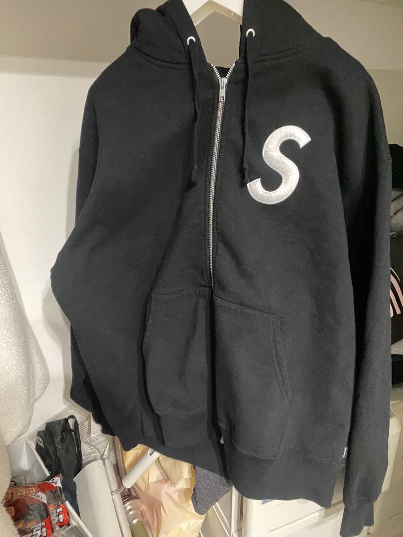 トップス supreme s logo zip up hooded sweatshirt