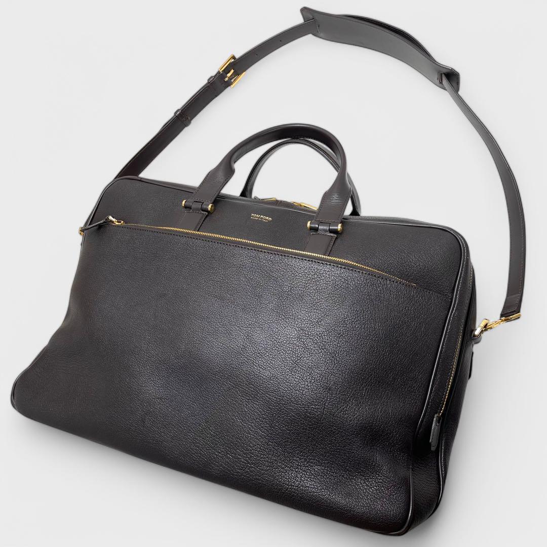 レア品✨TOM FORD トムフォード ブリーフケース ダブルファスナー 大容量