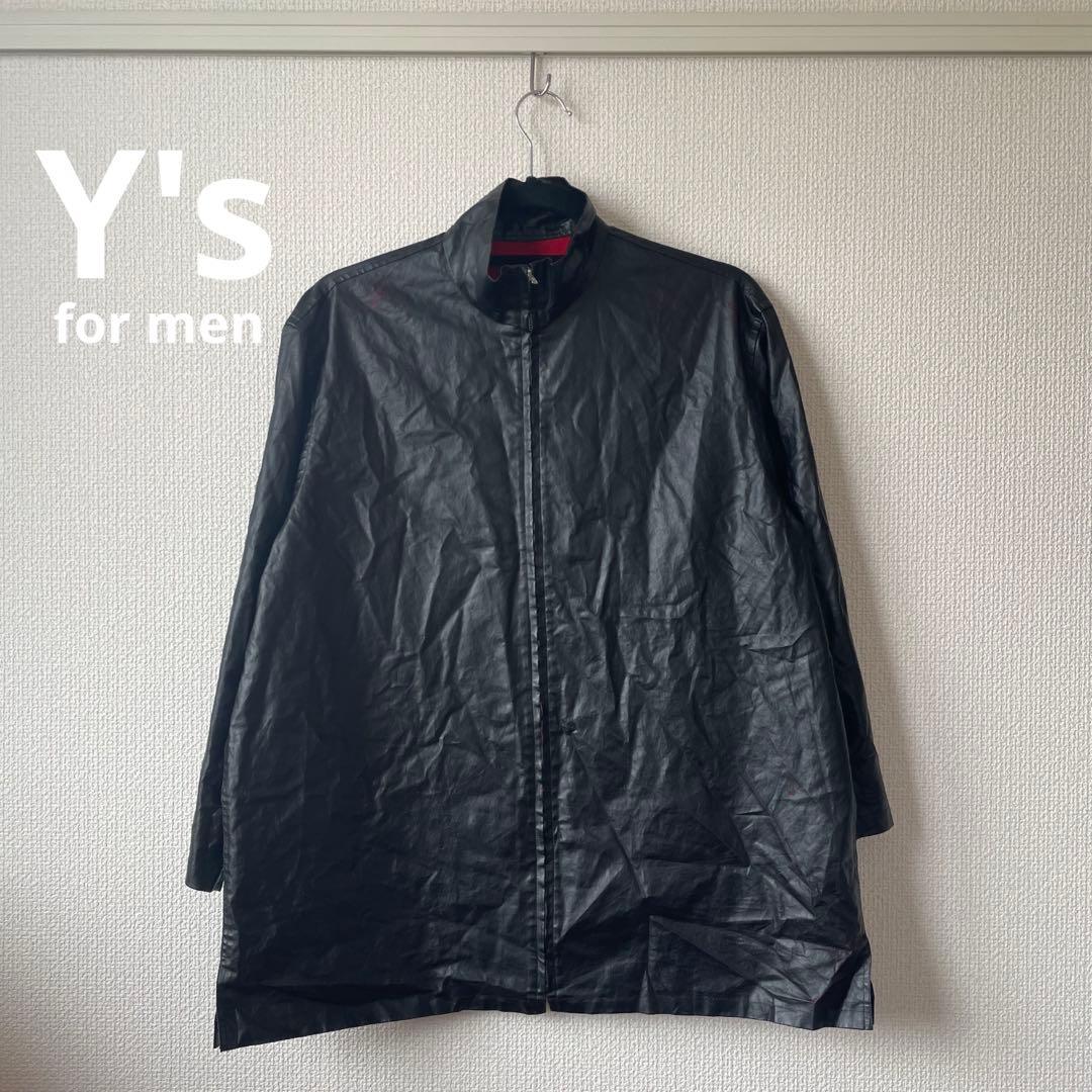 ヨウジヤマモト Y's for men ジャケット　フェイクレザー　ブルゾン