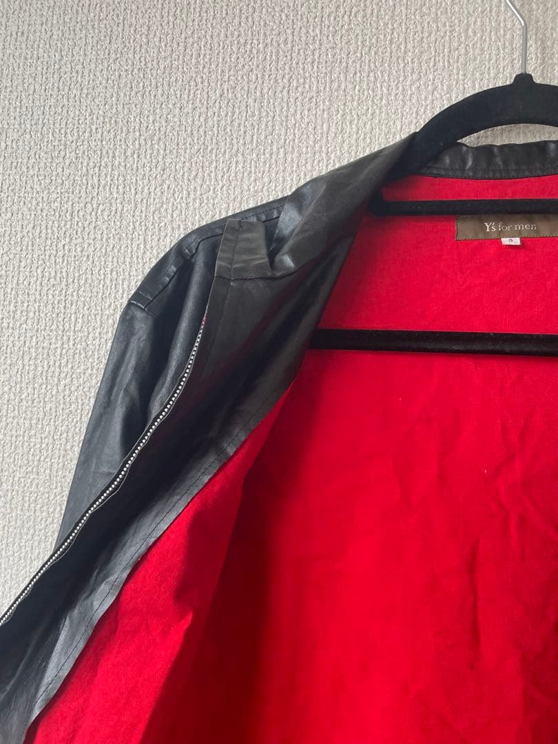 ヨウジヤマモト Y's for men ジャケット　フェイクレザー　ブルゾン