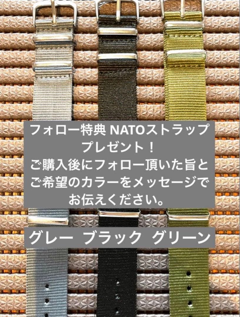 新品 ミリタリーウォッチ チタン パイロット セイコームーブ