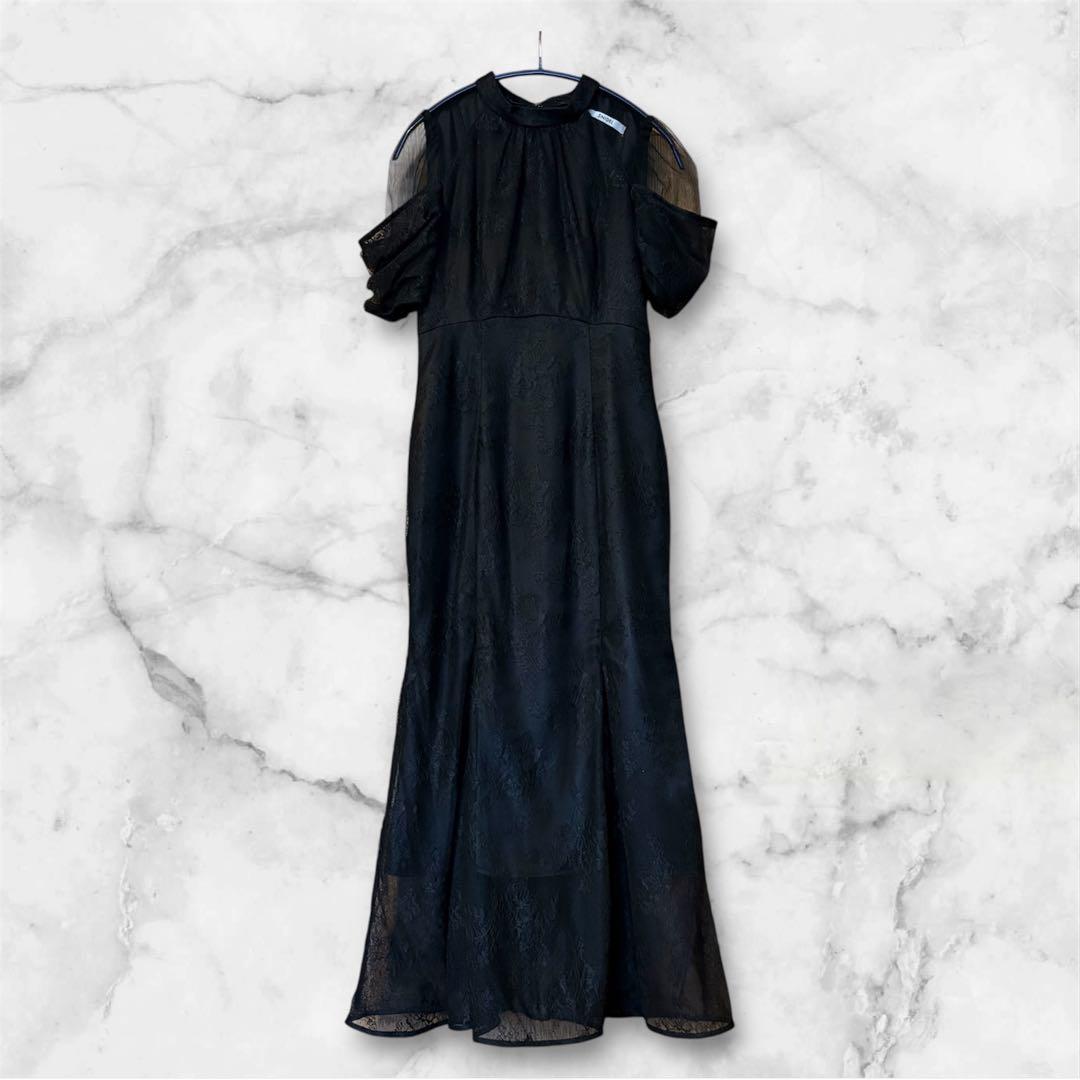 SNIDEL スナイデル　シアーショルダーレースドレス