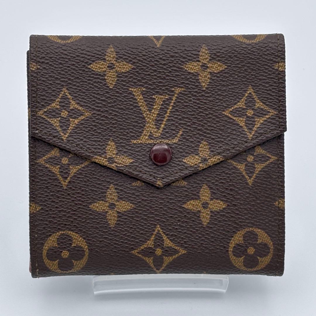 【美品】ルイヴィトン ポルトモネ ビエ カルトクレディ モノグラム Wホック財布