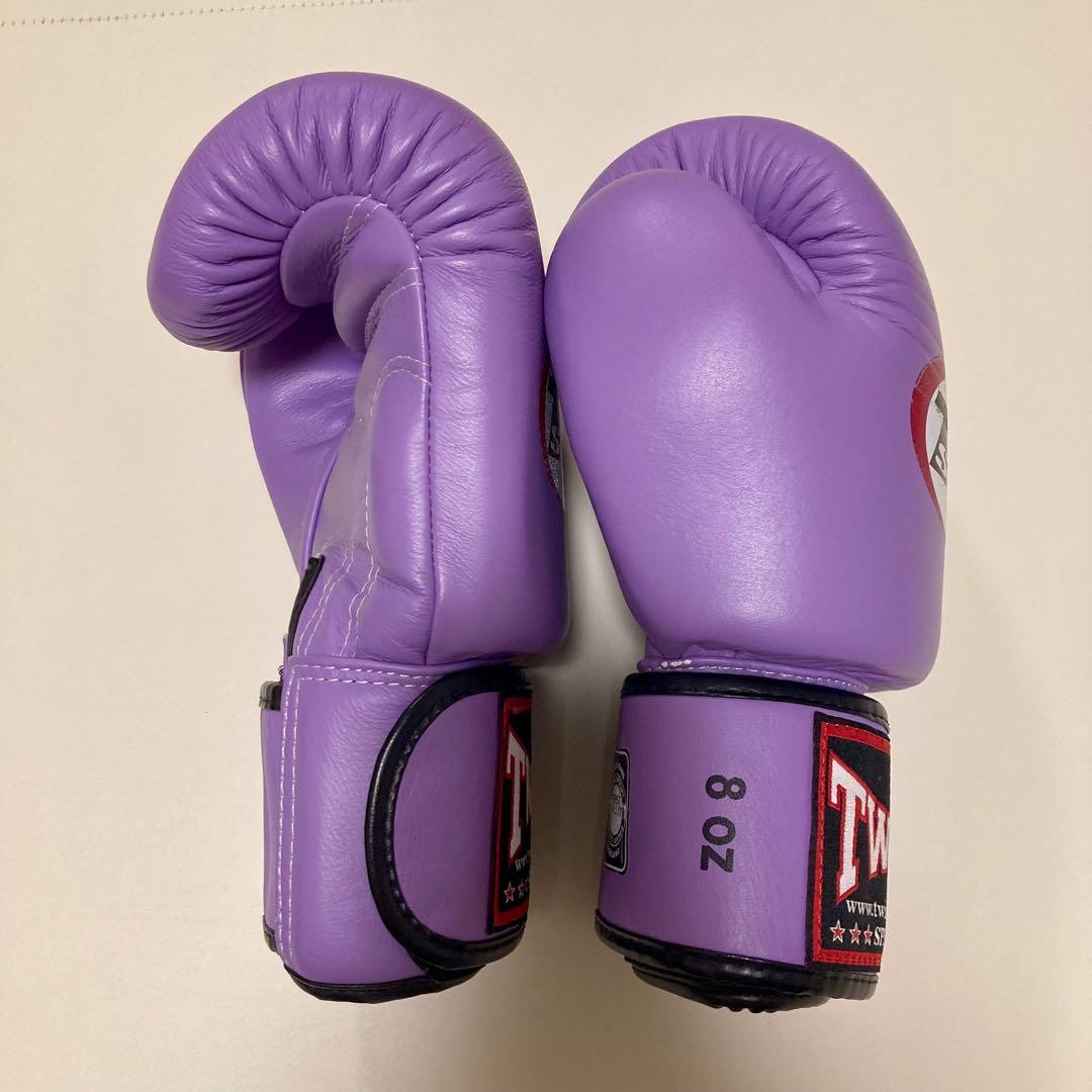TWINS SPECIAL ボクシンググローブ 8 oz 紫　キックボクシング
