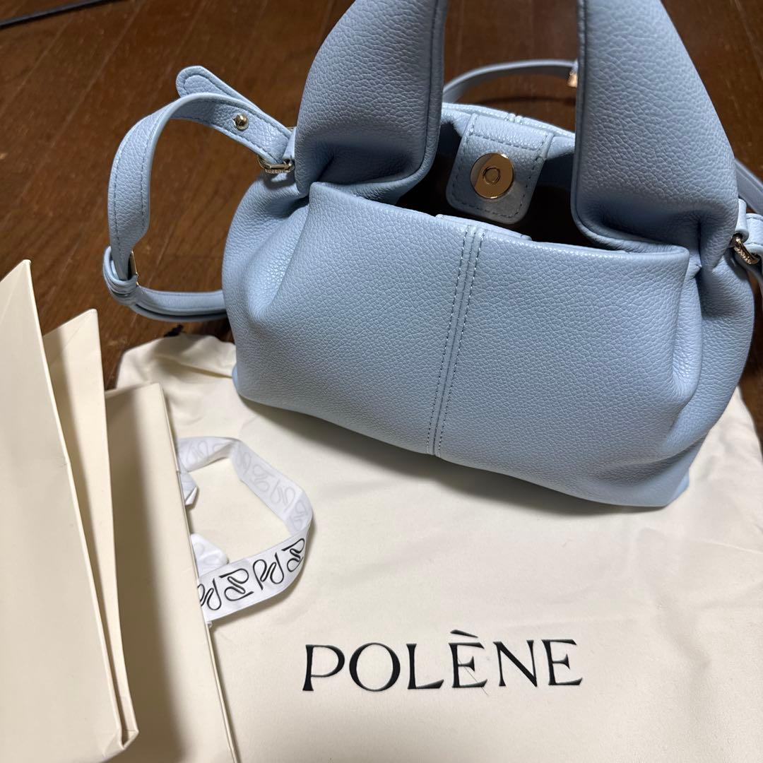 POLÈNE Numéro Neuf Mini ライトブルー ハンドバッグ