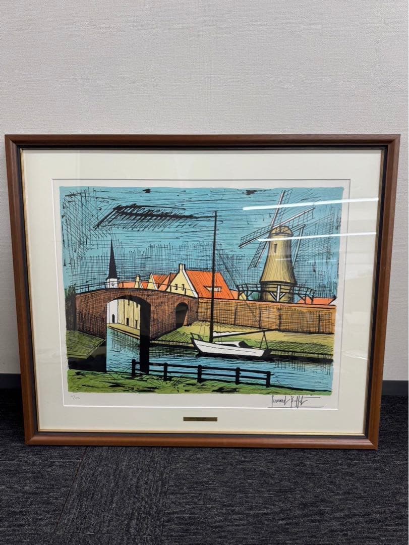 リトグラフ　ベルナール・ビュッフェ　 【スローテン】サイン入り　15/150