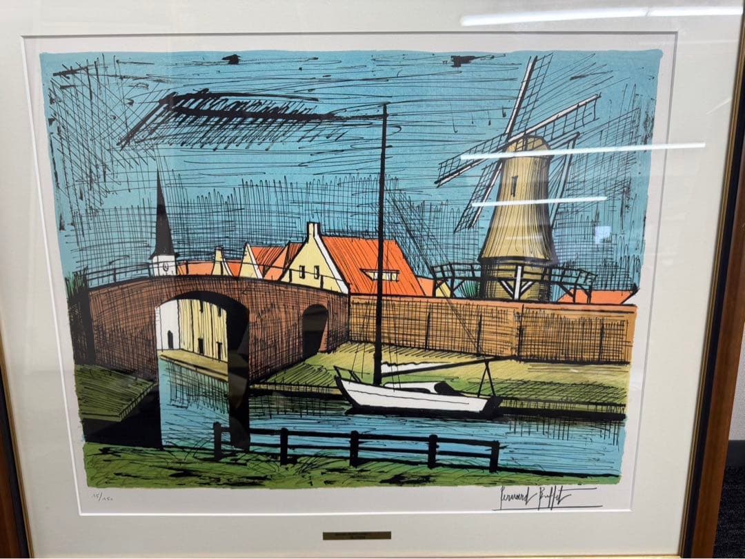 リトグラフ　ベルナール・ビュッフェ　 【スローテン】サイン入り　15/150