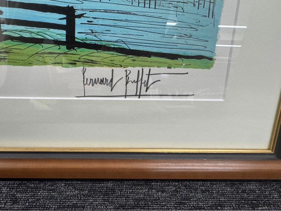 リトグラフ　ベルナール・ビュッフェ　 【スローテン】サイン入り　15/150