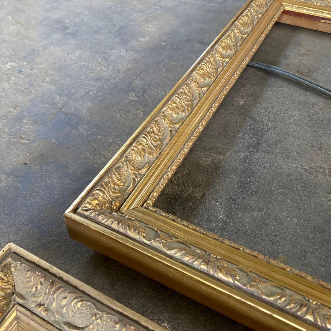 F8 油彩額縁 ゴールドフレーム 金枠 4点 まとめ売り