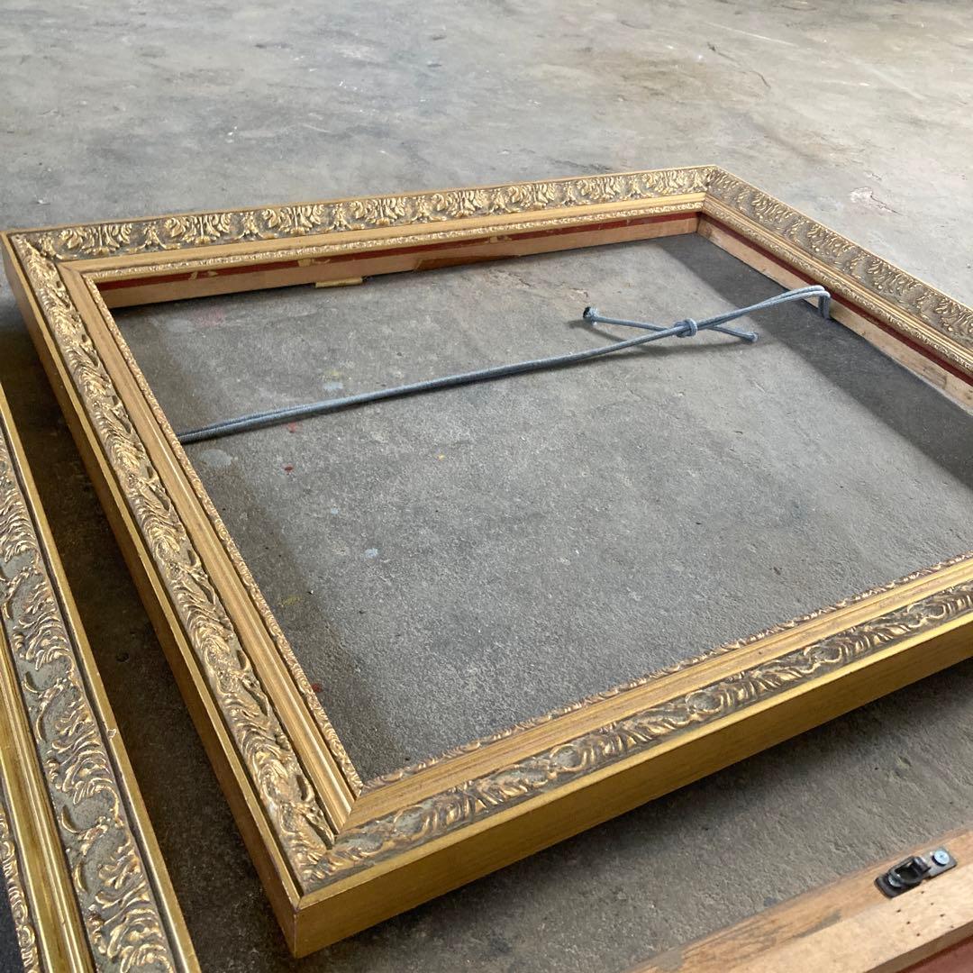 F8 油彩額縁 ゴールドフレーム 金枠 4点 まとめ売り