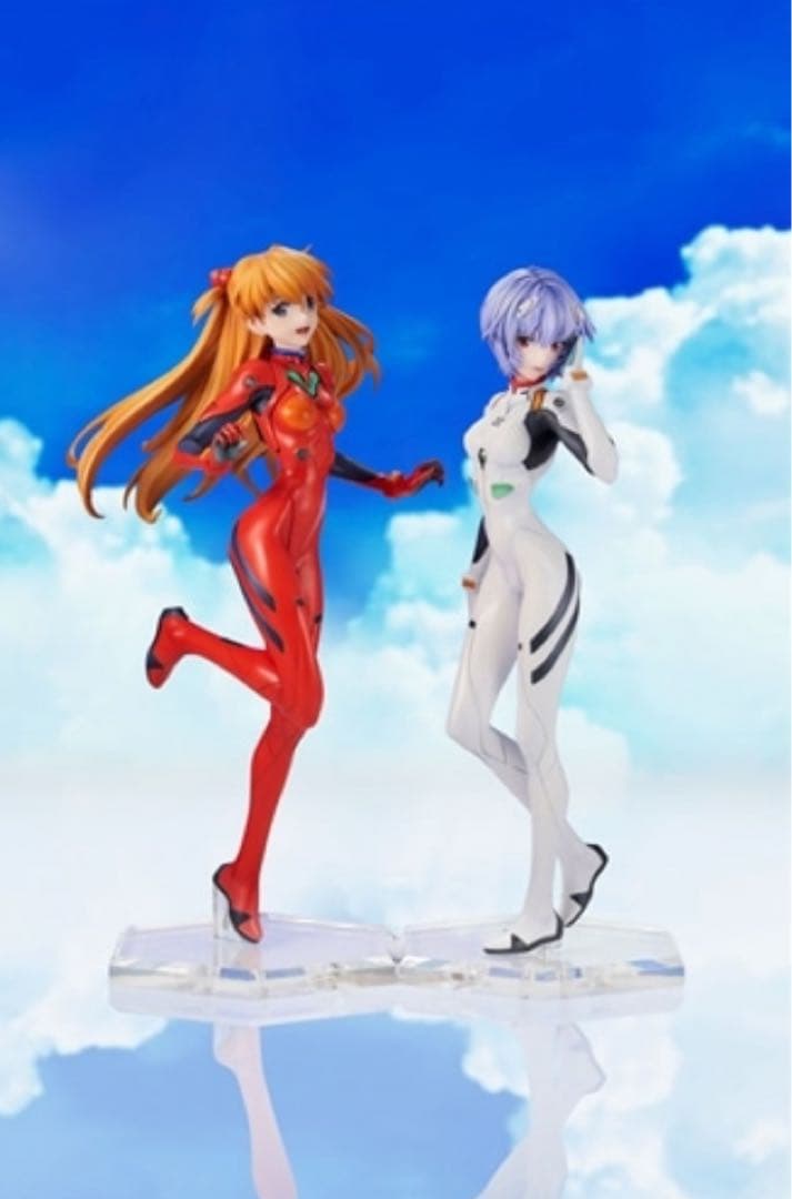 愛蔵版新世紀エヴァンゲリオン 惣流•アスカ•ラングレー&綾波レイ フィギュア限定