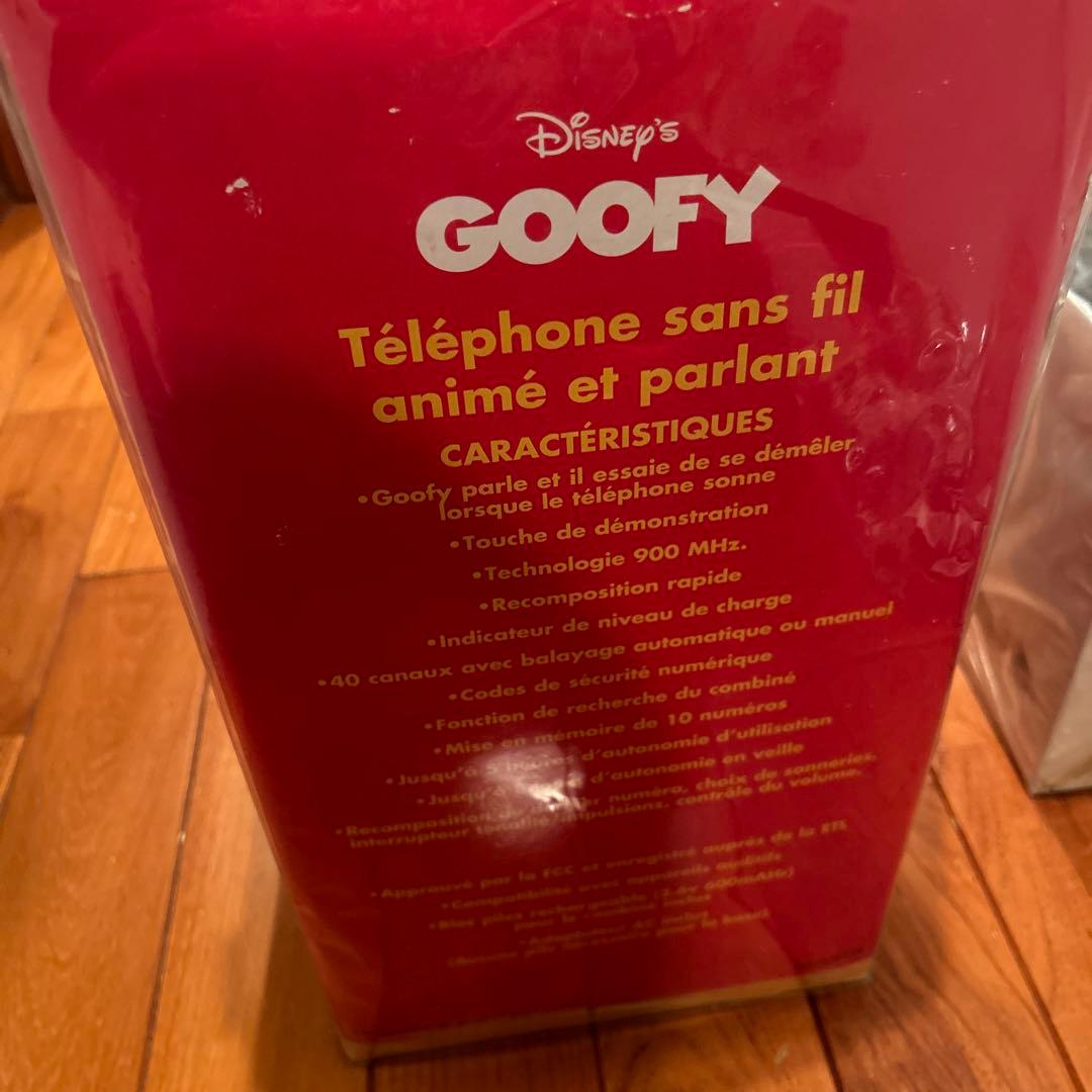 未開封　未使用　グーフィ　ディズニー　コードレステレフォン　電話