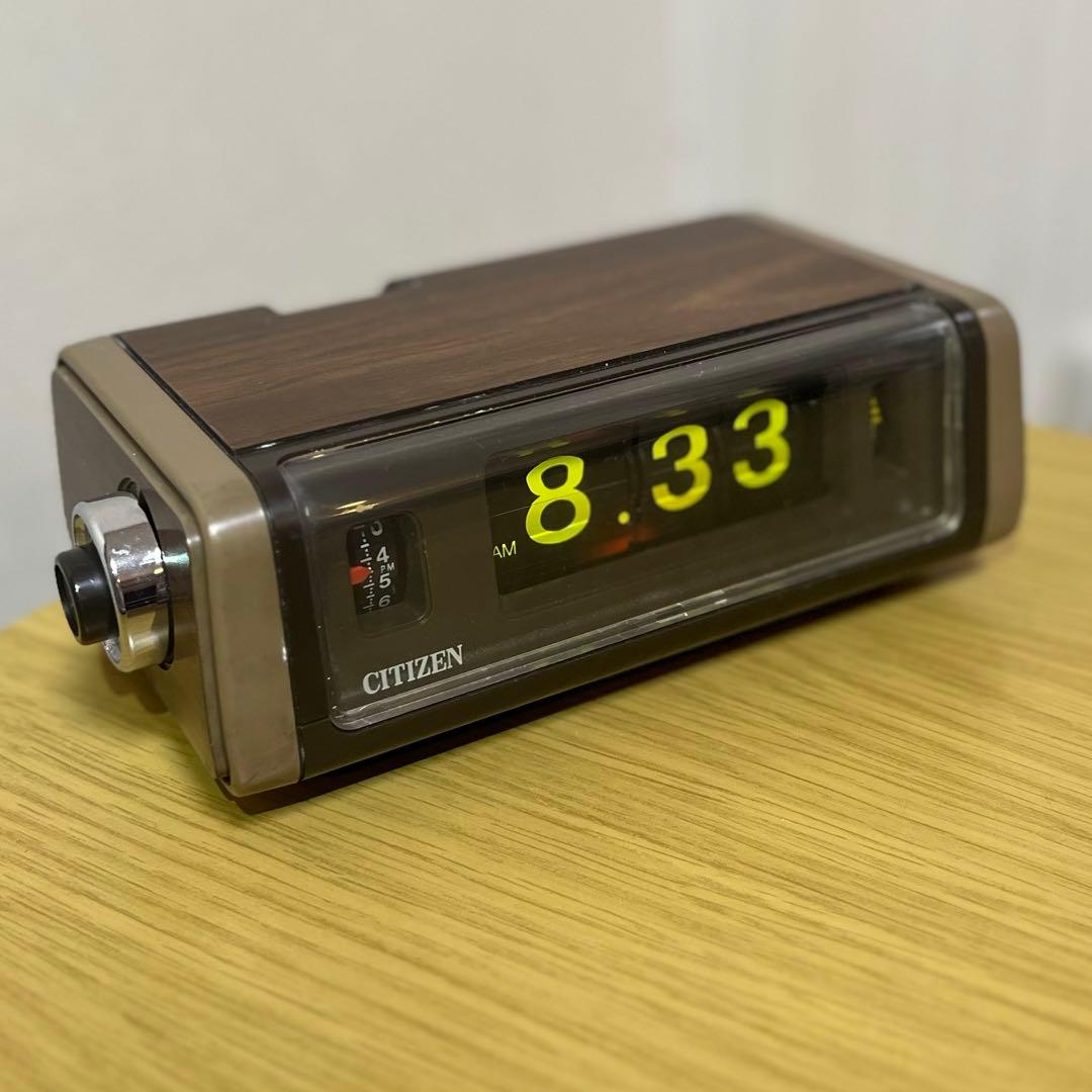 【メンテ済・動作正常】CITIZENパタパタ時計 リーフタイム・パコール