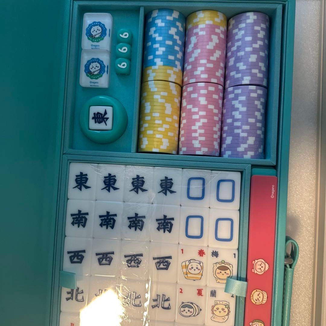【最安値】ちいかわ 香港 ちいかわ飲茶 麻雀セット　麻雀牌　ちいかわDAYS