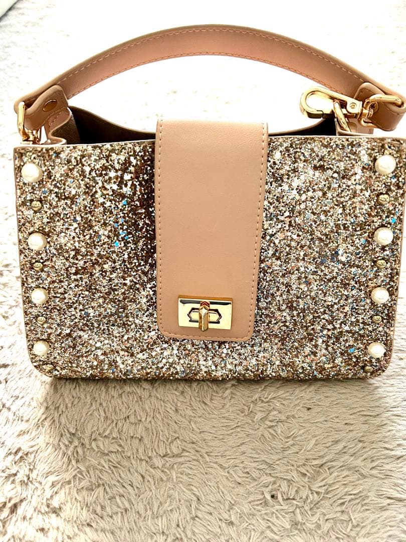 [美品] ダイアナ　キラキラグリッター バッグ