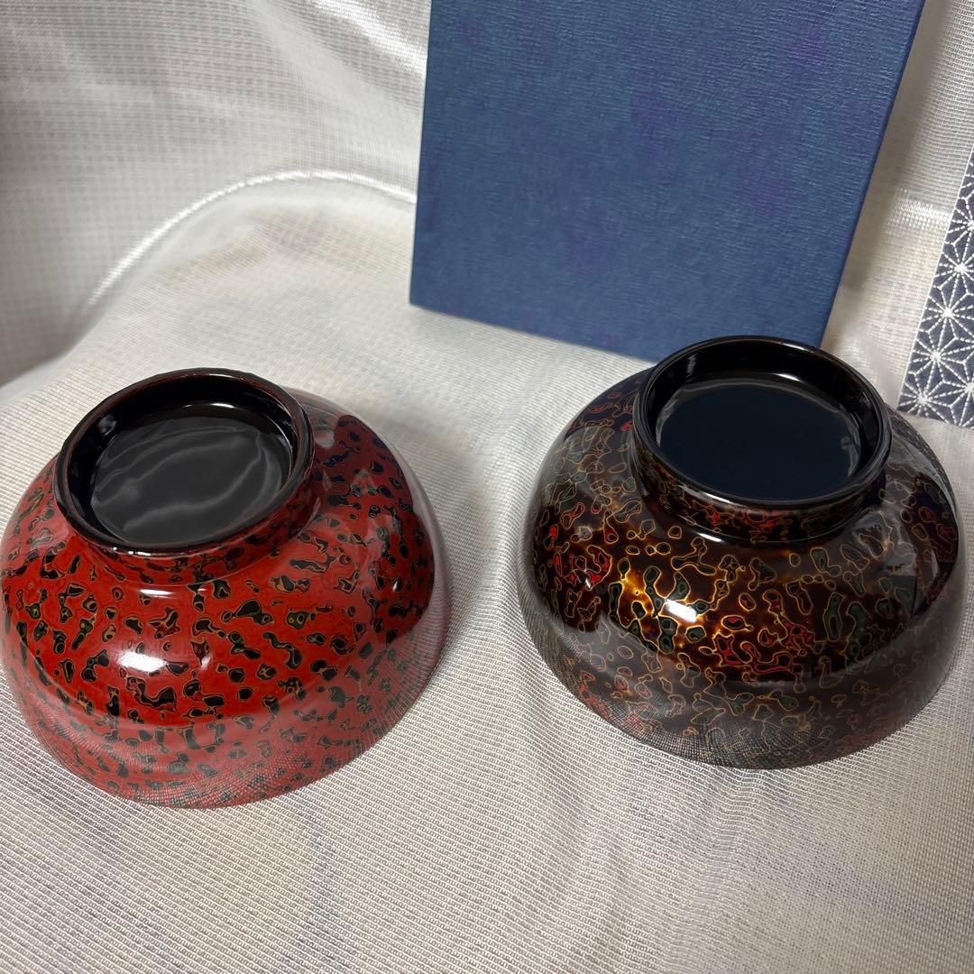 【未使用】津軽塗　夫婦椀　㉝