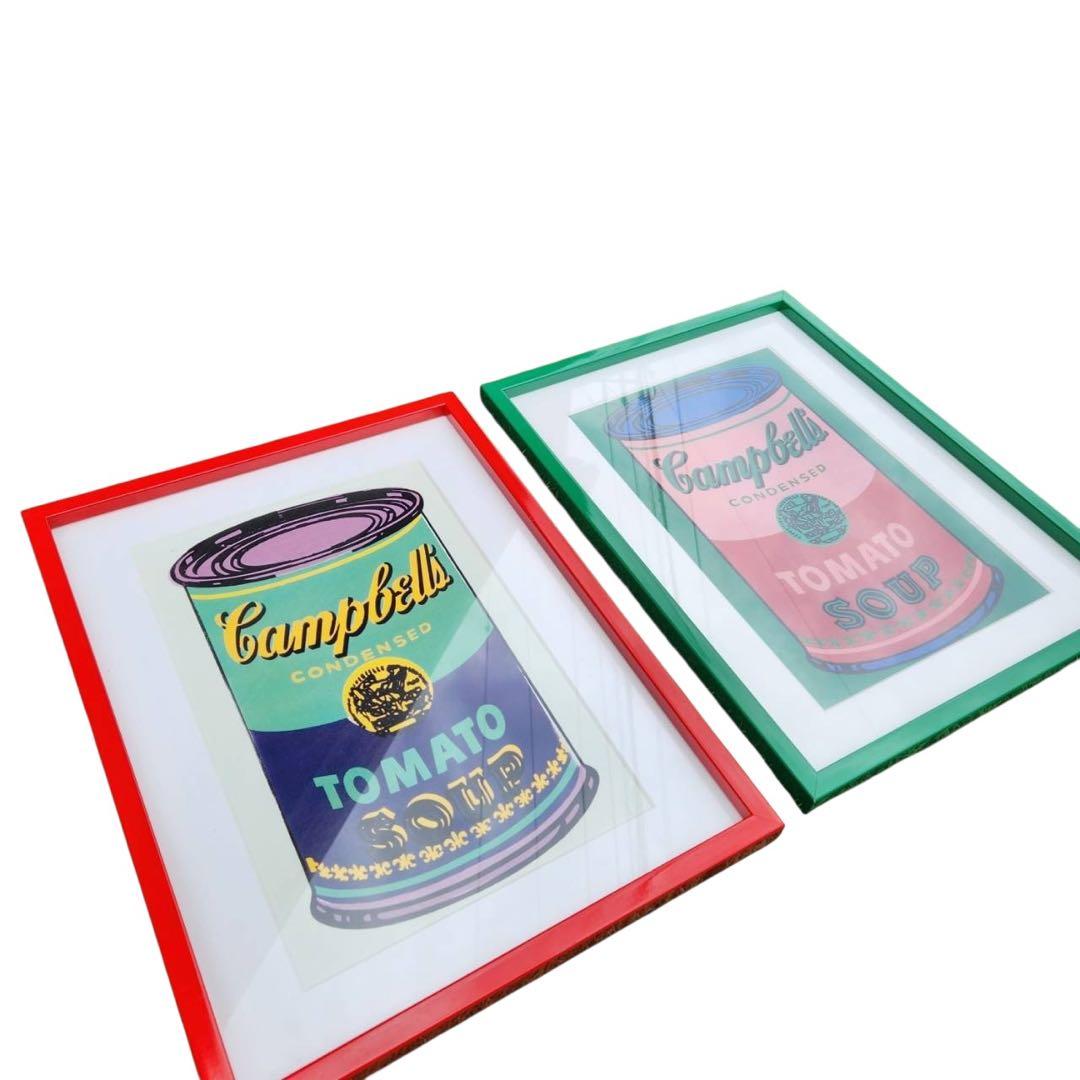 アンディ ウォーホル「キャンベル スープ(ベジタブル)1968」アート2点セット