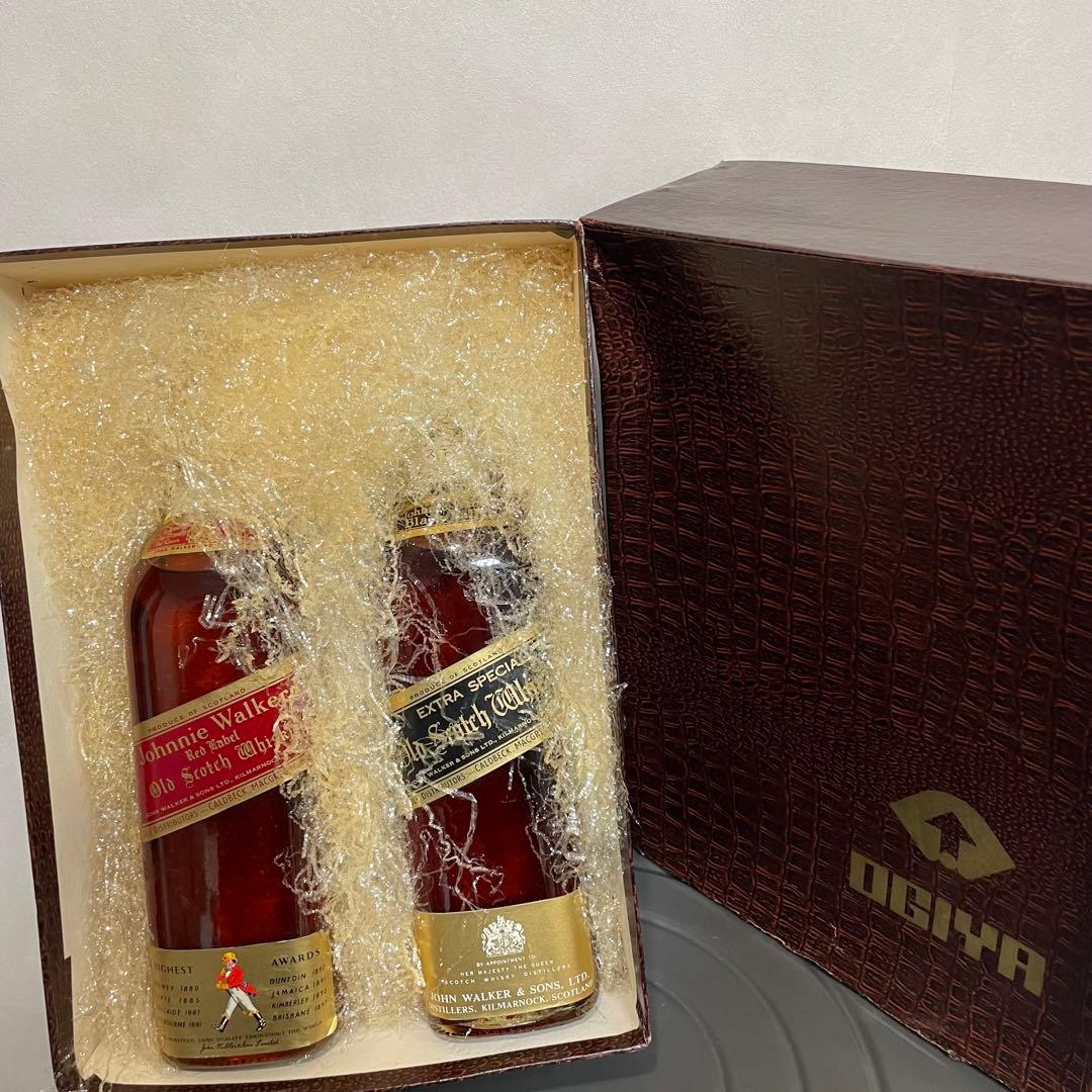 【酒税証紙付古酒】 ジョニーウォーカー　黒ラベル　赤ラベル　特級　S1063