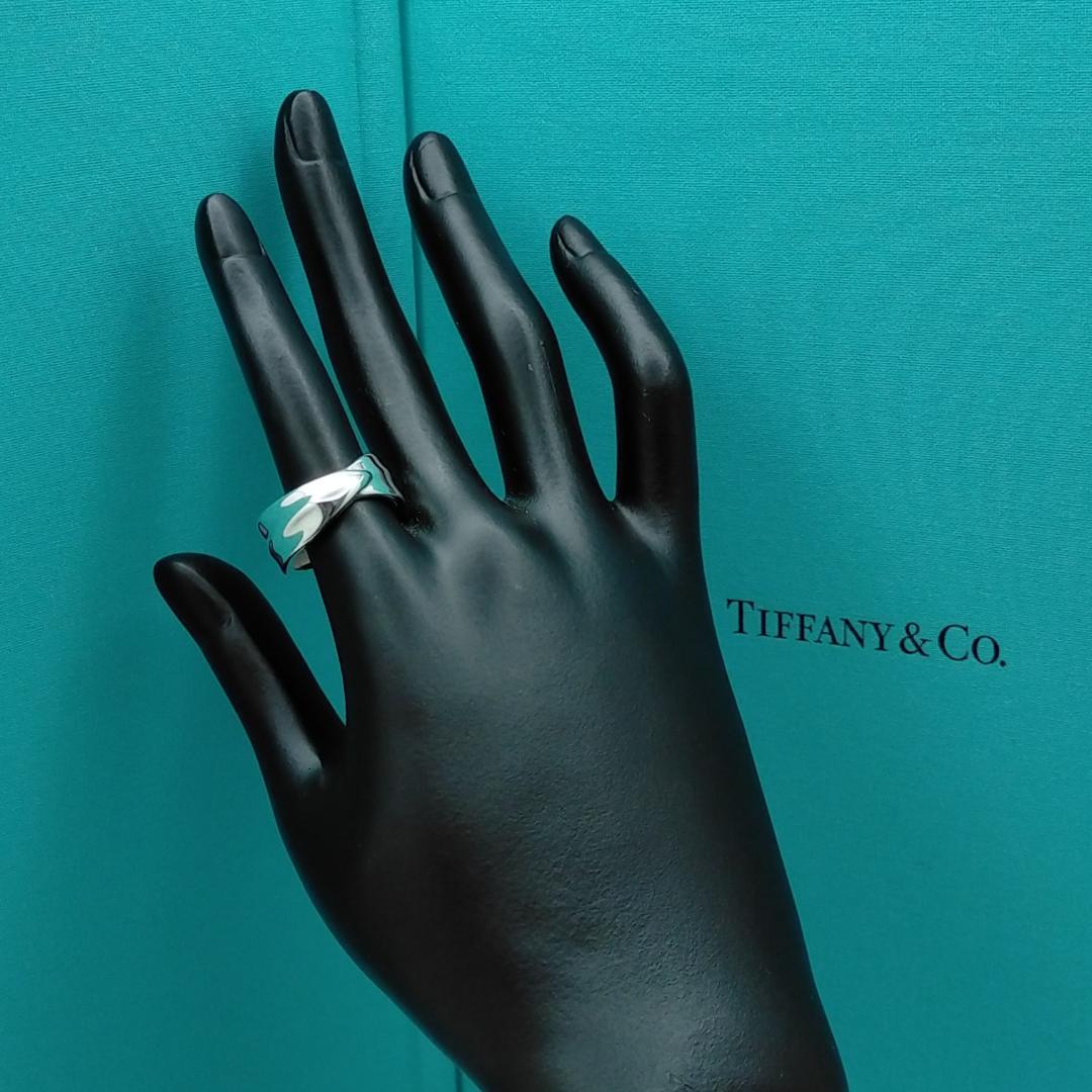 ★SALE★【ティファニー】リーフ　葉っぱ　リング　１４号　2603