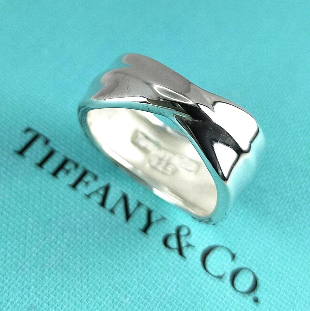 ★SALE★【ティファニー】リーフ　葉っぱ　リング　１４号　2603