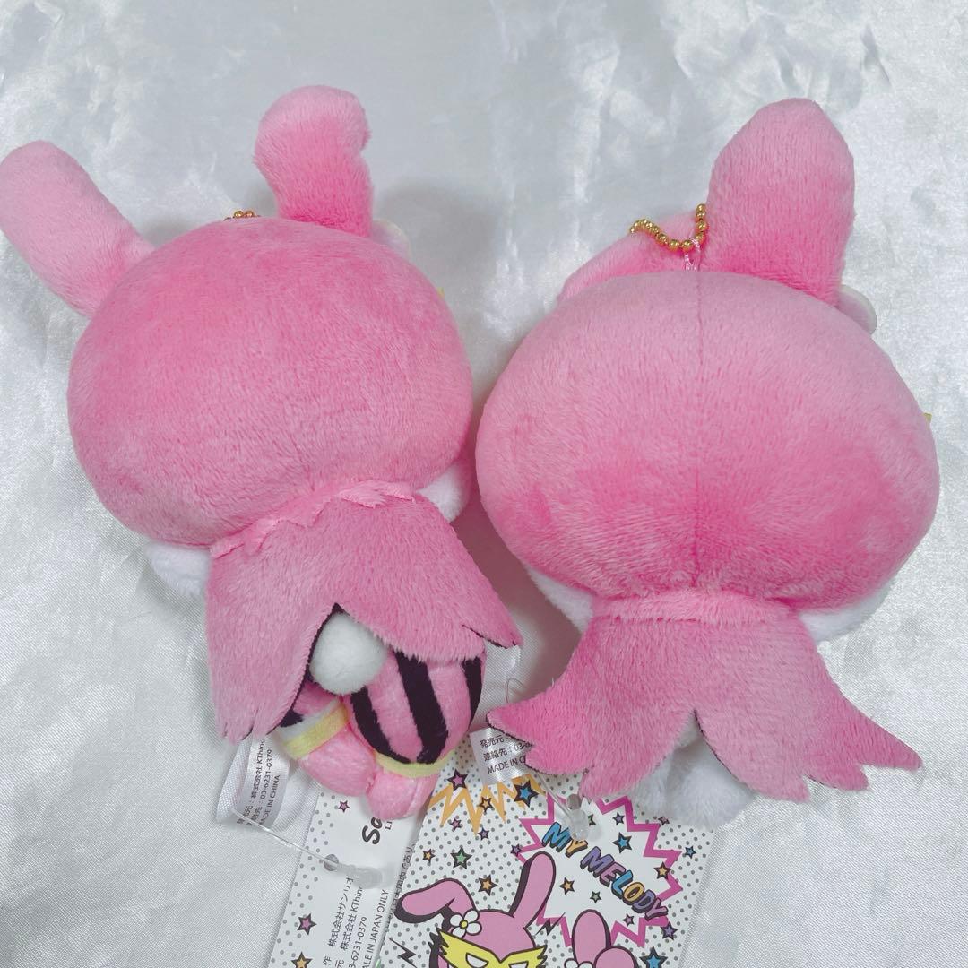 おねがいマイメロディ　マイメロディ　ウサミミ仮面　ぬいぐるみ　キーホルダー