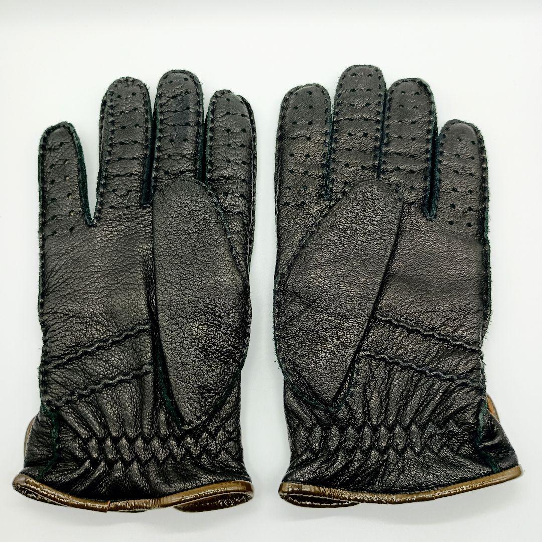 【美品】ヴィヴィアン 手袋 レザー グローブ 羊革 オーブ メンズ 25㎝