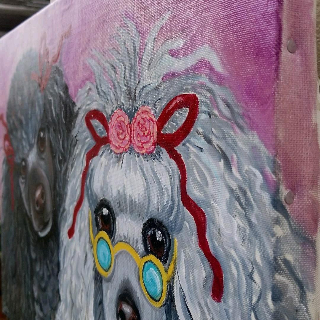 油絵　専用　ゴージャスな犬たち