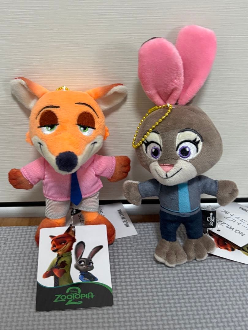 ディズニー ズートピア2 キャラクターぬいぐるみ ジュディ & ニック