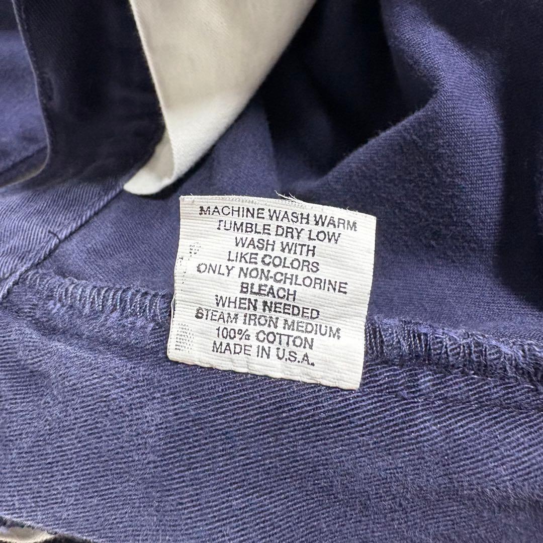 Ralph Lauren〈ワイドチノパンツ 90s USA製 ネイビー W33〉
