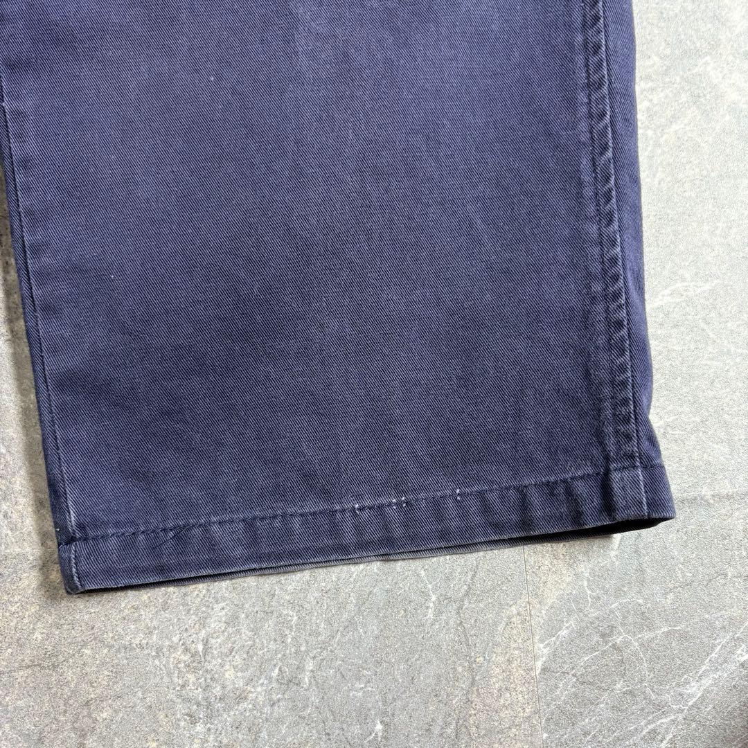 Ralph Lauren〈ワイドチノパンツ 90s USA製 ネイビー W33〉