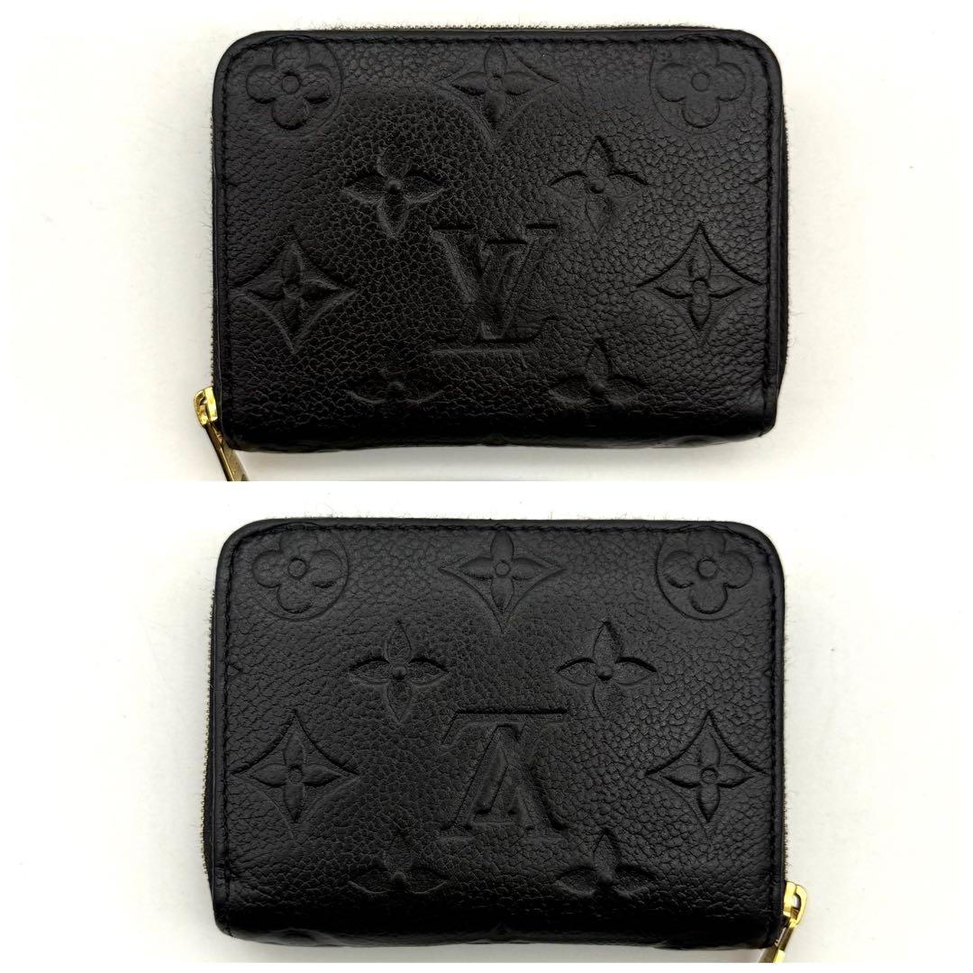 【極上美品】ルイヴィトン モノグラム アンプラント ジッピーパース 黒