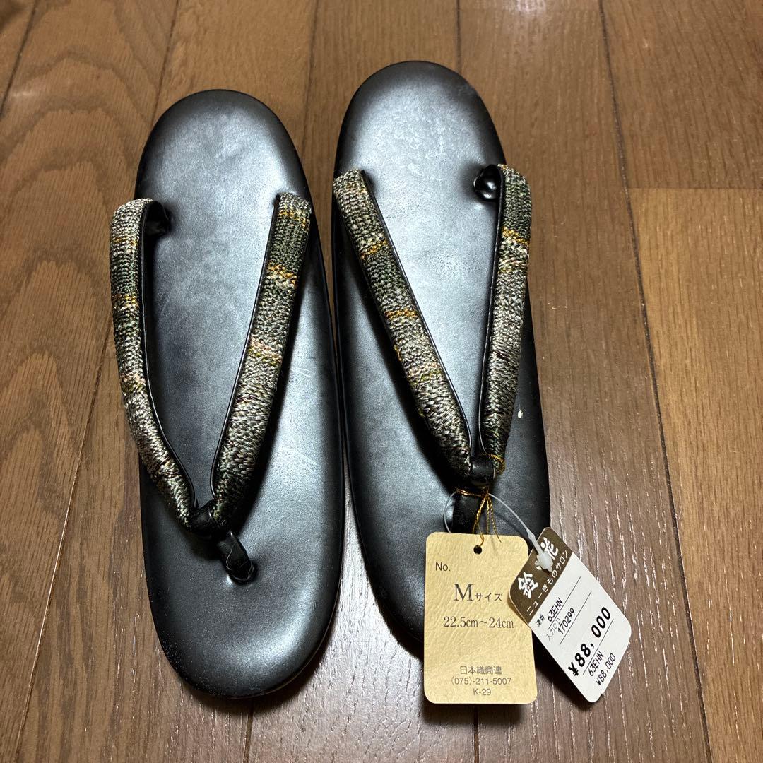 和装用バッグと下駄　黒　グレー　グリーン