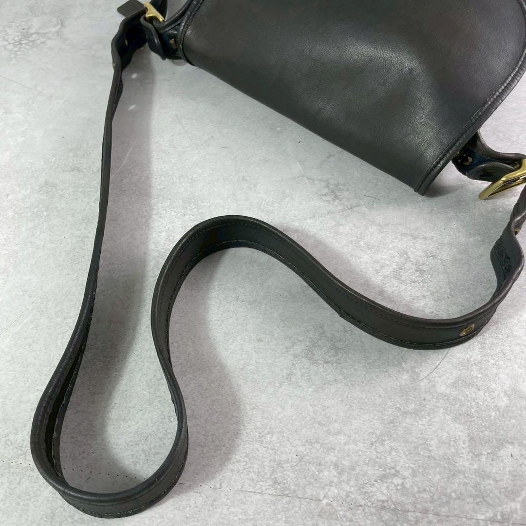 ✨美品✨オールドコーチ　ショルダーバッグ　2way レザー　ブラック　USA製
