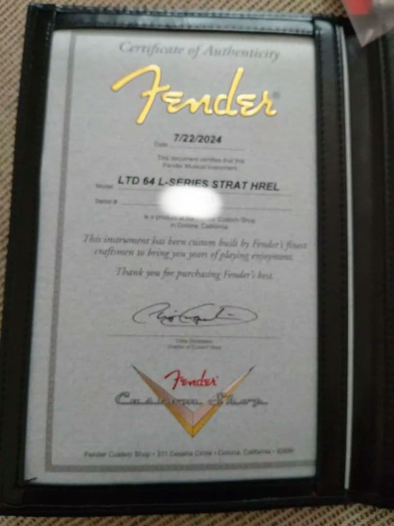ギター Fender Custom Shop 1964 Stratocaster