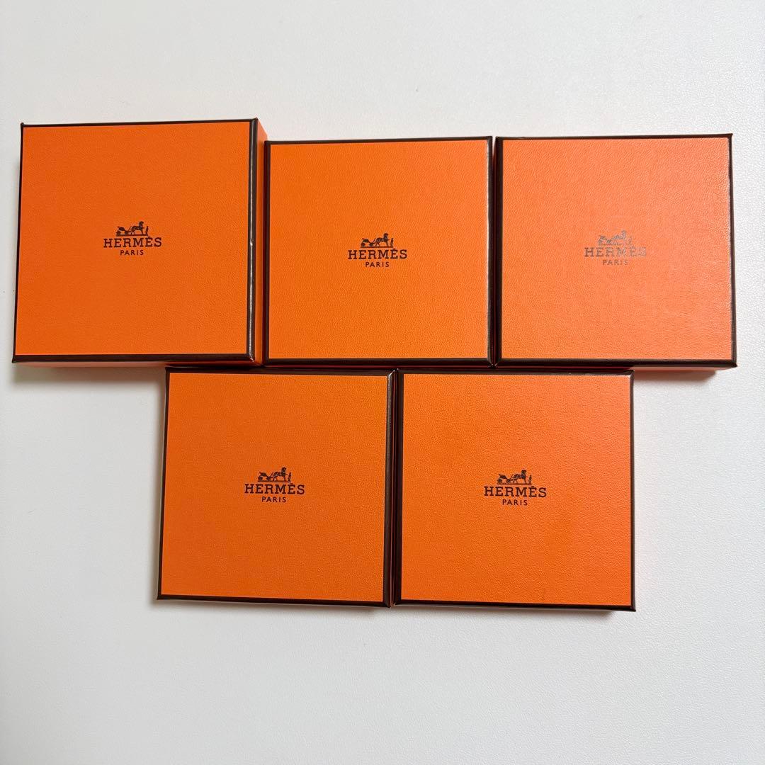 美品　エルメス　保存袋　空箱　5個セット　ブレスレット　アクセサリー入れ　現行品