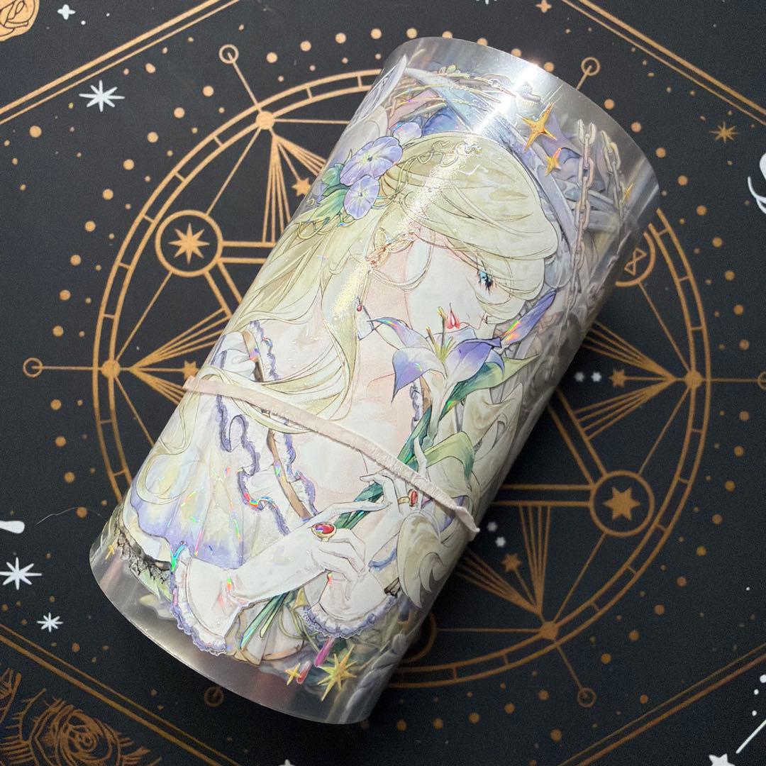 【8971】海外　マステ　中古巻　貝殻光マスキングテープ　吸血鬼　人物系